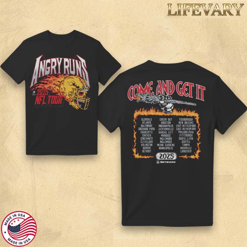 Official Angry Runs Come And Get It 2025 Tour Merch