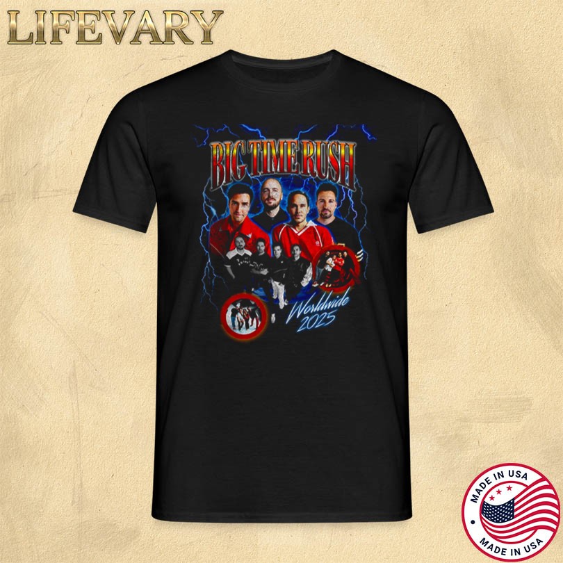 Official Big Time Rush In Real Life Worldwide 2025 Tour Merch