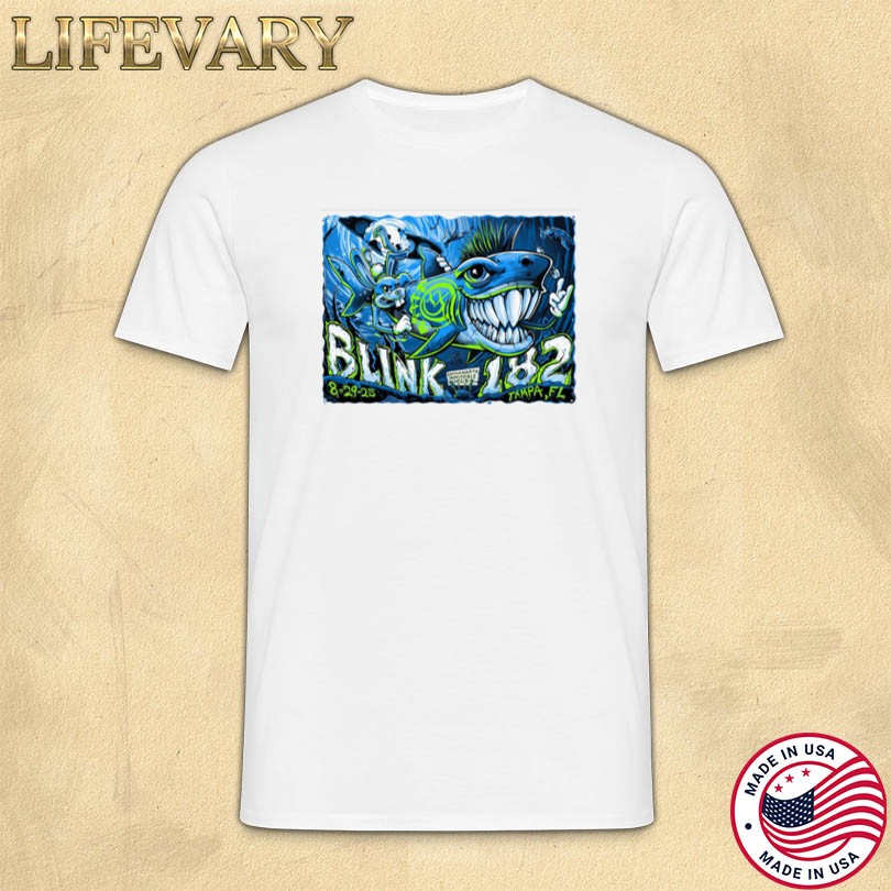Official Blink-182 Tampa FL 08 29 2025 Event Shirt