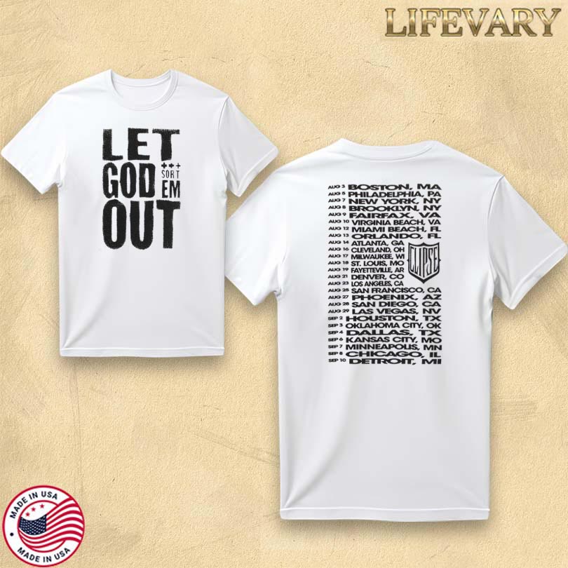 Official Clipse Let God Sort Em Out Tour T-shirt