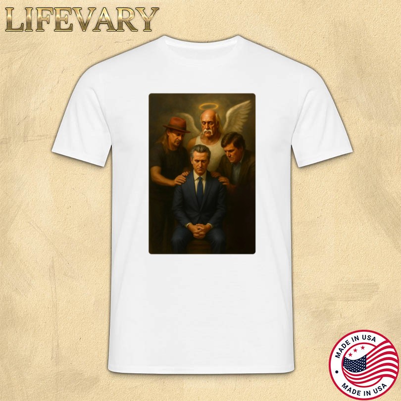 Official Gavin Newsom And Hulk Hogan Tucker Carlson T-shirt