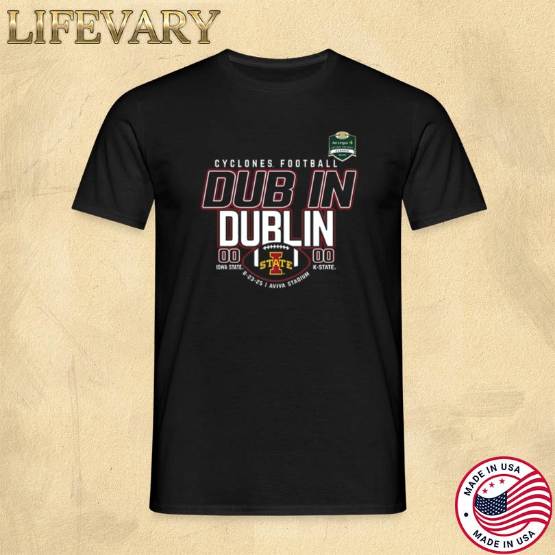 Official Iowa State Cyclones Kelly Green Football Dub In Dublin Tee