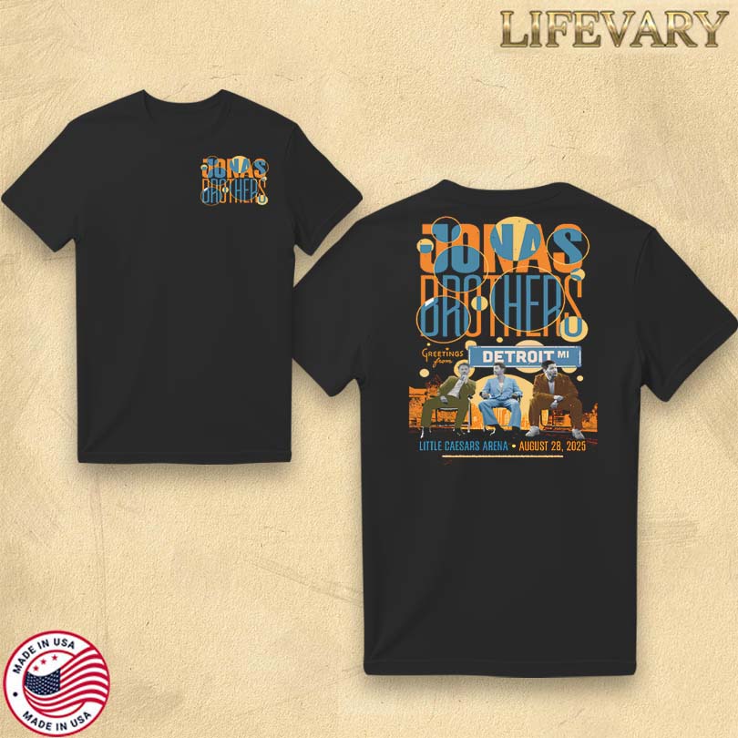 Official Jonas Brothers Aug 282025 In Detroit, MI Tour Merch