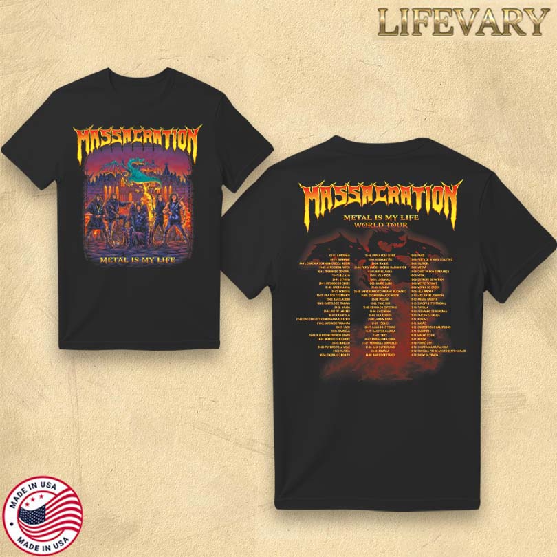 Official Massacration World Tour 2025 Merch