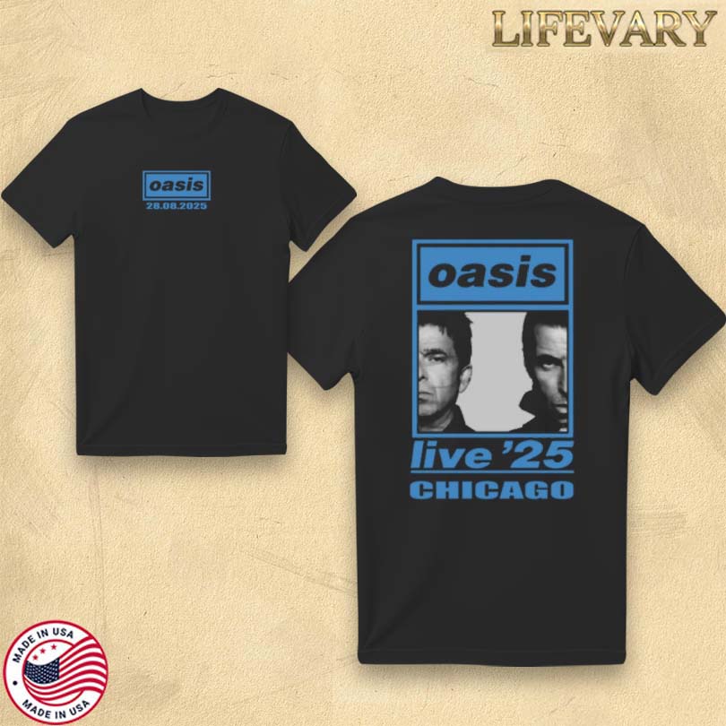 Official Oasis Live Chicago 08.28.2025 Event Tee