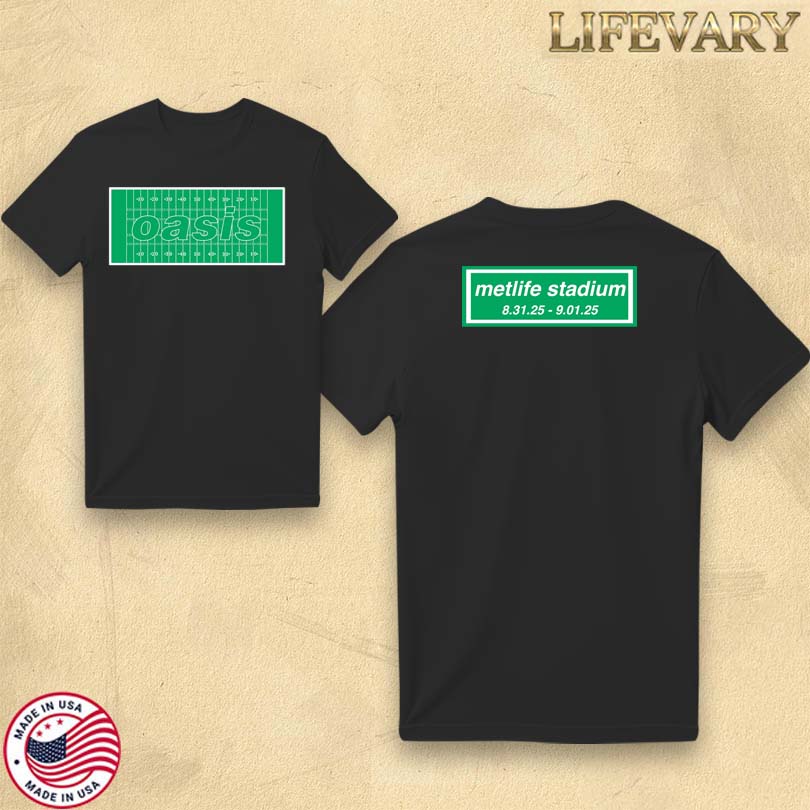 Official Oasis Metlife Stadium Aug 31 & Sept 1 2025 Event Merch