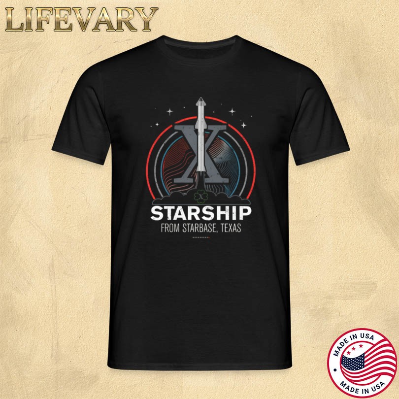 Official Starship From Starbase Texas Tee