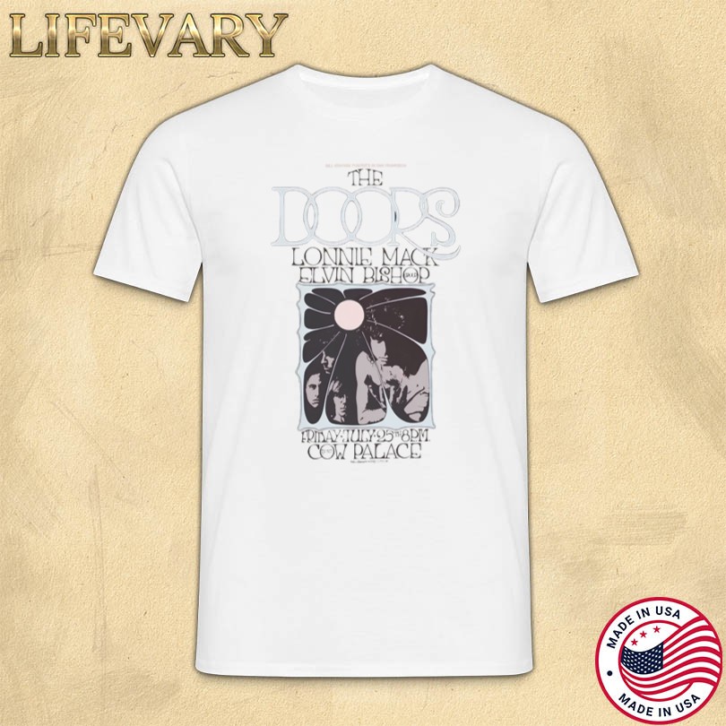 Official The Doors Lonnie Mack Elvin Bishop Cow Palace Tee