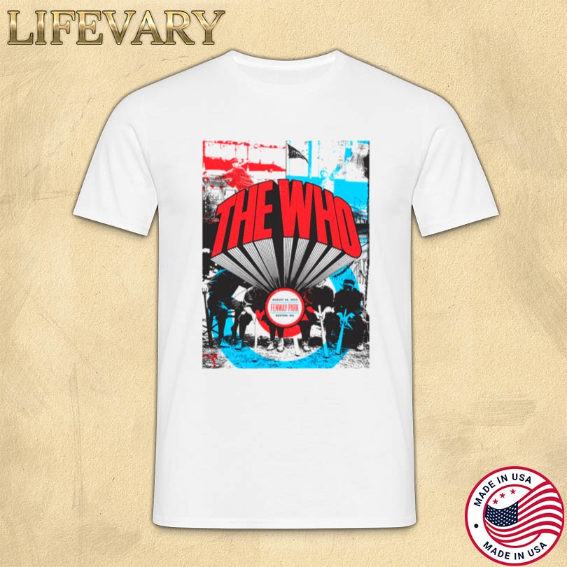 Official The Who Aug 26 2025 Fenway Park Boston, MA Merch