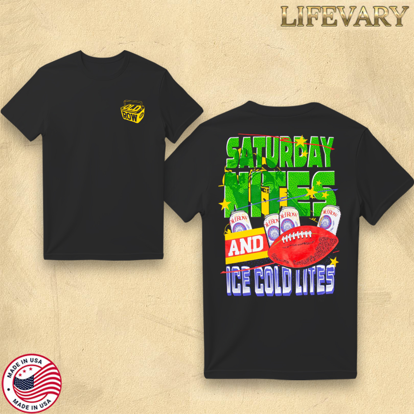 Old Row Saturday Nites and Ice Cold Lites Pocket Tee