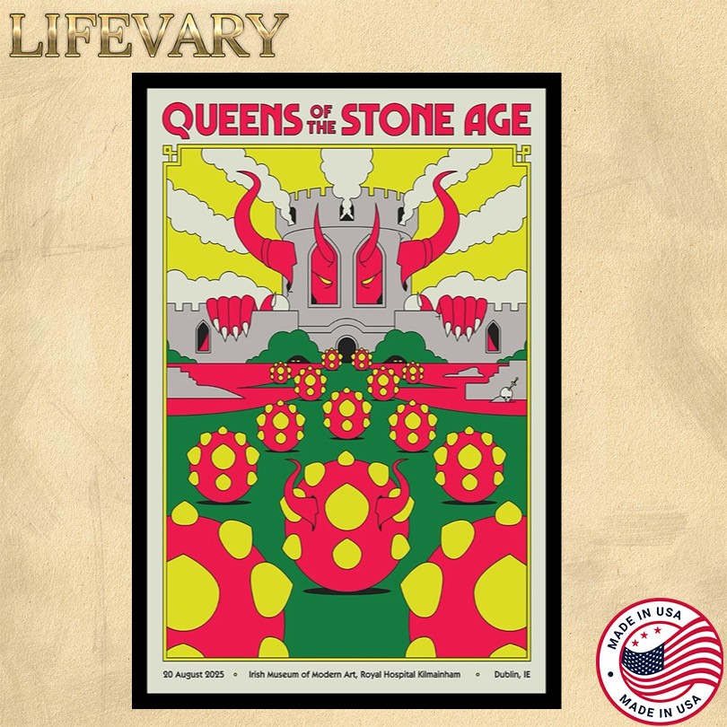 Queens Of The Stone Age August 20 2025 Dublin, IE Poster