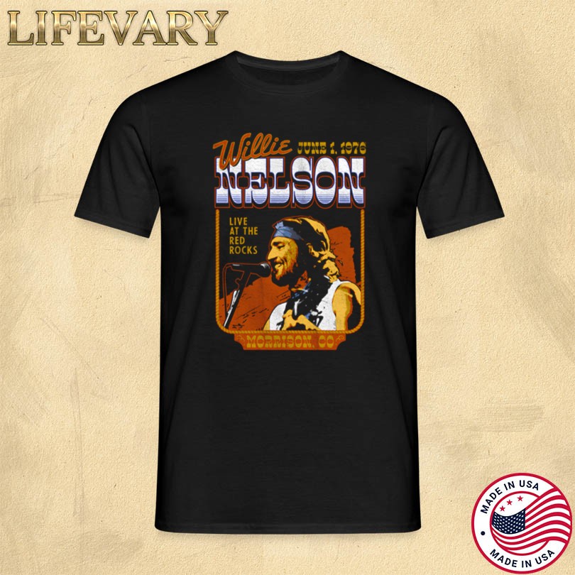 Red Rocks Willie Nelson Limited T-shirt
