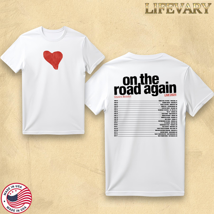 Shawn Mendes Live 2025 Shirt