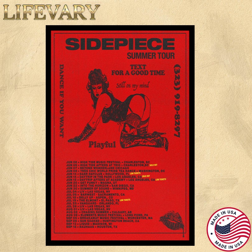 Sidepiece Summer Tour 2025 Poster
