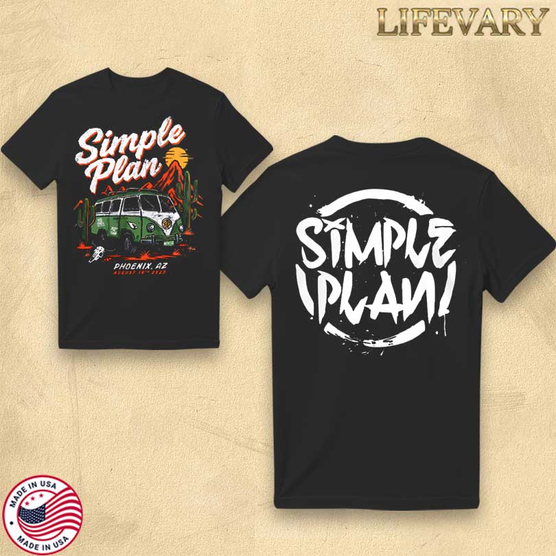 Simple Plan Phoenix AZ Tour 2025 T-shirt