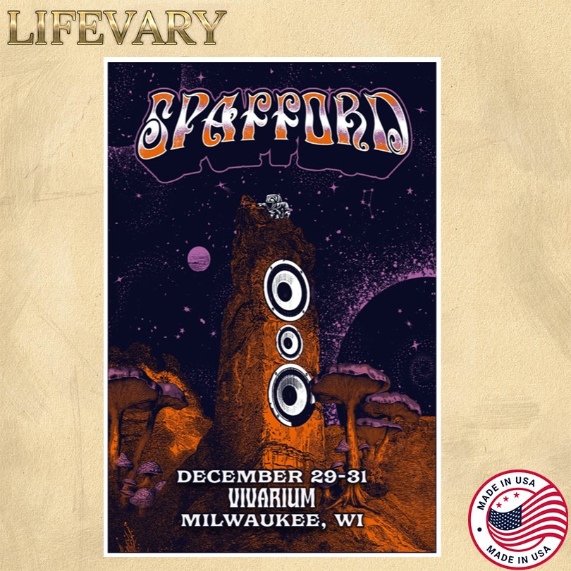 Spafford Dec 29-31 2025 Vivarium Milwaukee WI Tour Poster