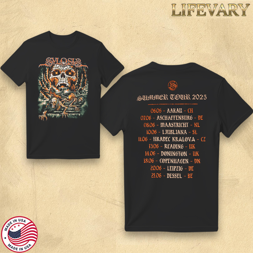 Sylosis EU UK Summer Tour 25 Tee
