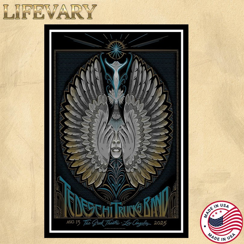 Tedeschi Trucks Band 8 13 25 Los Angeles CA Greek Theatre Show Poster