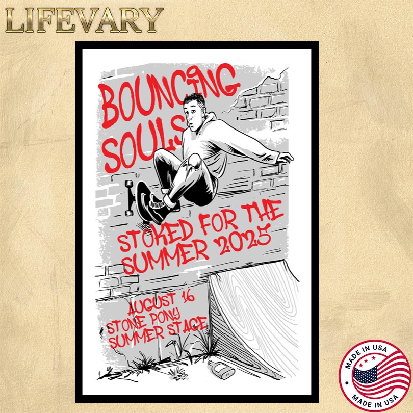 The Bouncing Souls Aug 16 2025 Stone Pony Summer Stage Poster