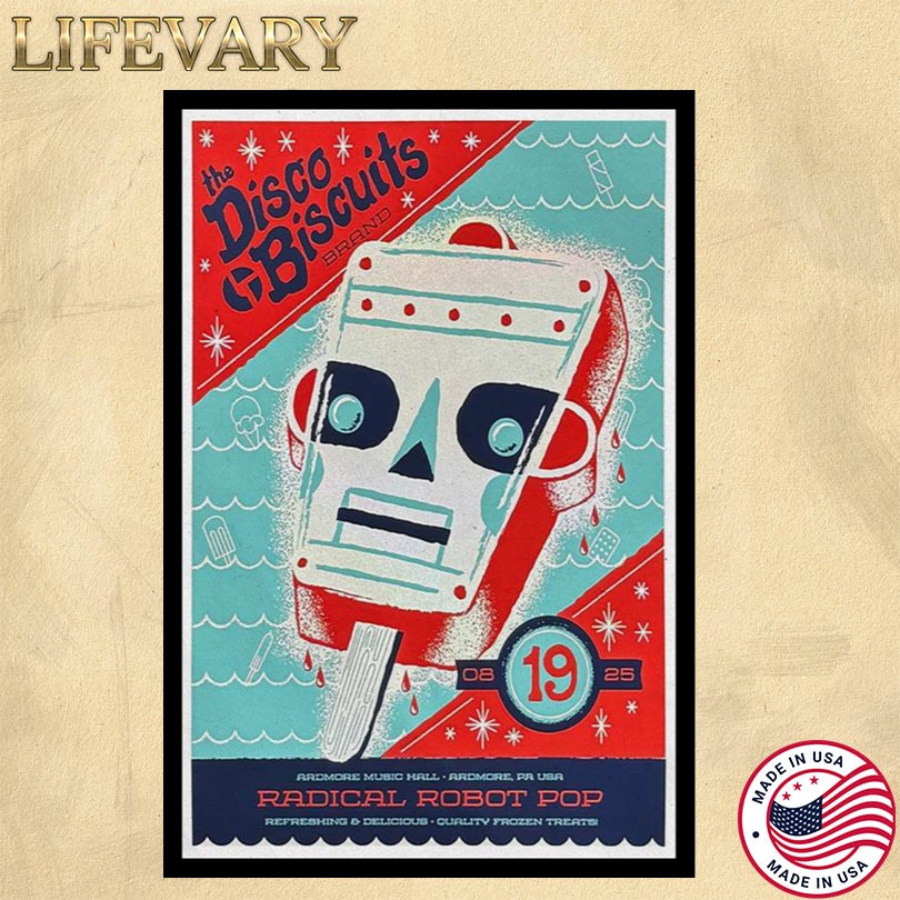 The Disco Biscuits August 19, 2025 Ardmore Music Hall Ardmore, PA Tour Poster