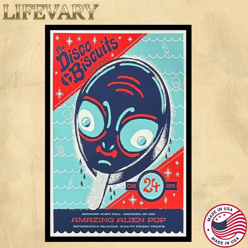 The Disco Biscuits August 24 2025 Ardmore Music Hall Ardmore PA Poster