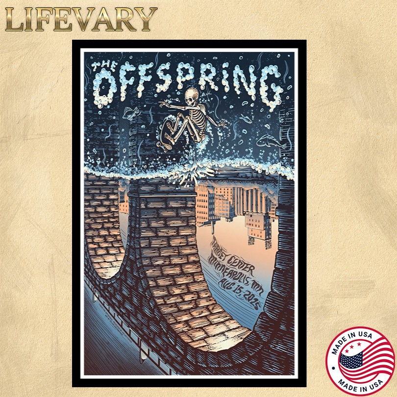 The Offspring Aug 15 2025 Target Center Minneapolis, MN Poster