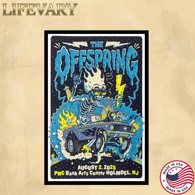 The Offspring Live Show Holmdel NJ August 2 2025 Tour Poster
