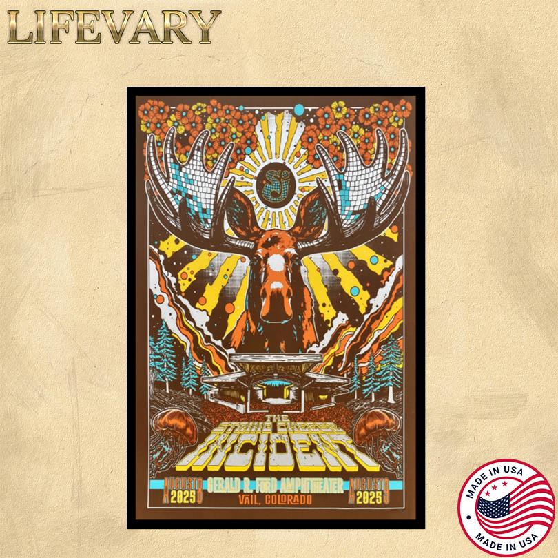 The String Cheese Incident Live Show Aug 8-9 2025 Vail CO Poster