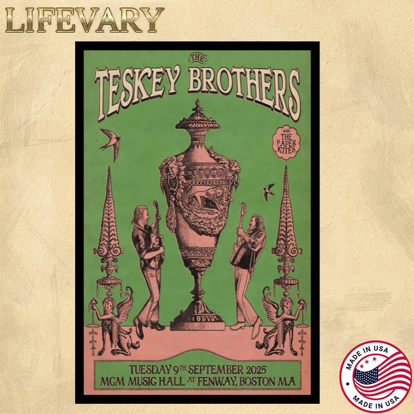 The Teskey Brothers Sept 09 2025 Brothers MGM Music Hall at Fenway Boston, MA Poster