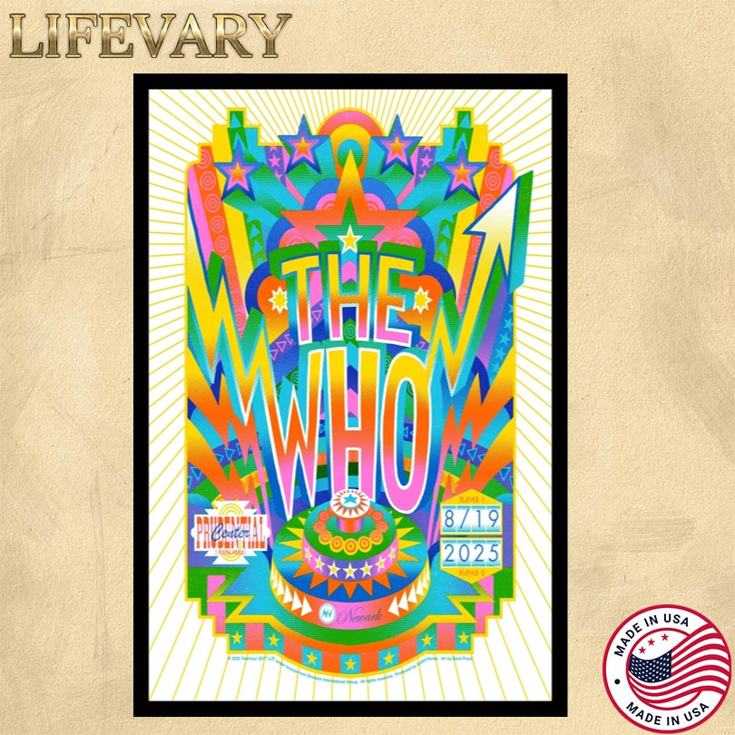 The Who August 19 2025 Prudential Center Newark, NJ Poster