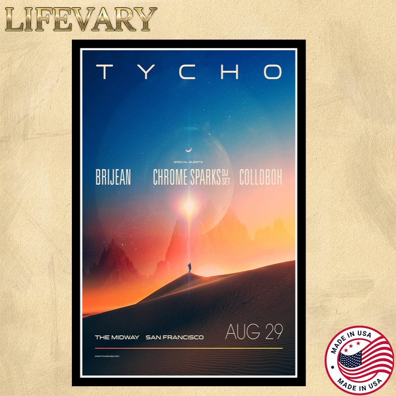 Tycho The Midway August 29 2025 San Francisco Poster