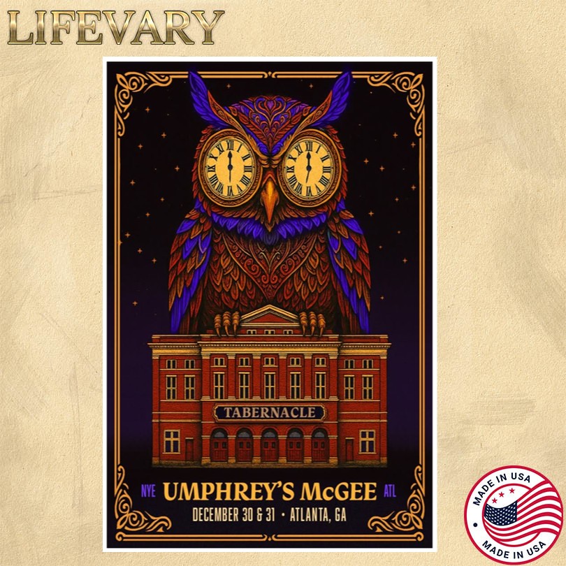 Umphreys McGee Dec 30-31 2025 Atlanta GA Tour Poster