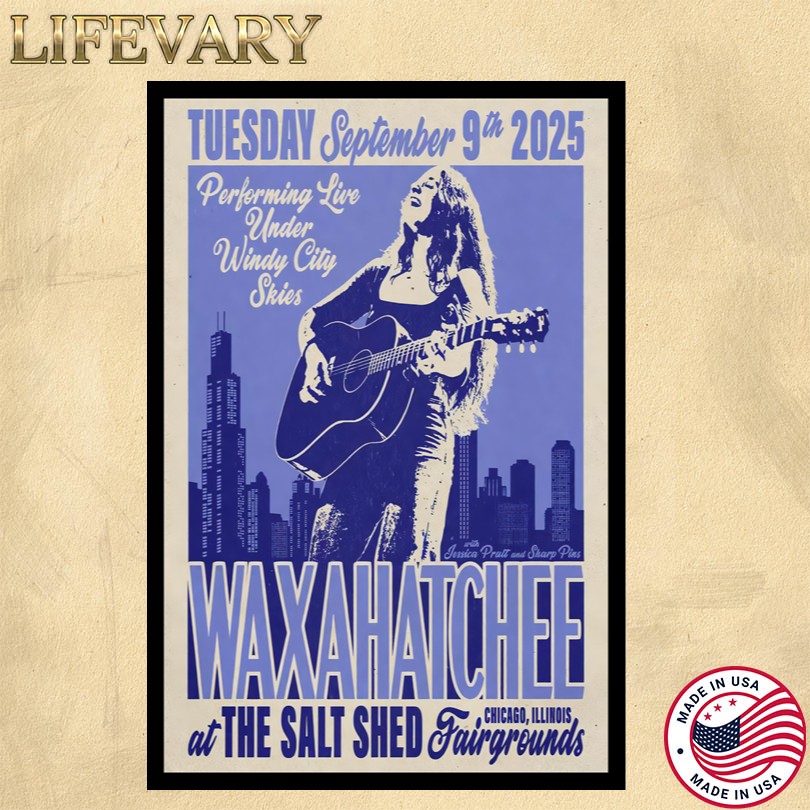 Waxahatchee 2025 The Salt Shed Chicago, IL Poster