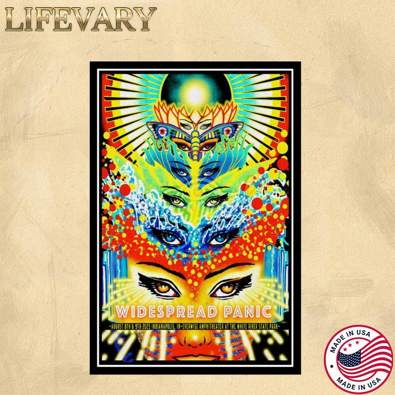 Widespread Panic Indianapolis, IN shows August 8 and 9, 2025 Poster