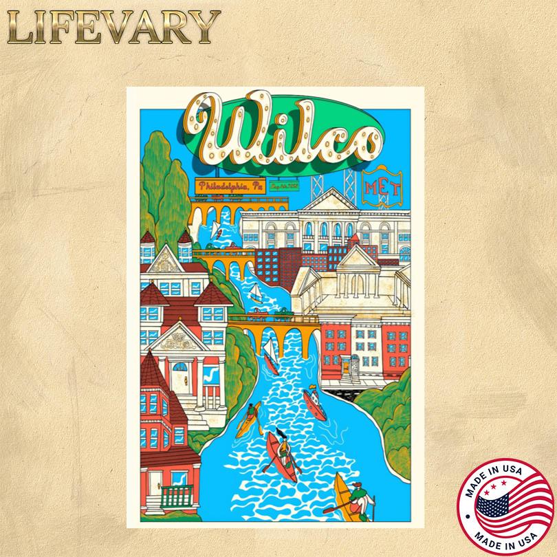 Wilco 5 August 2025 Philadelphia, PA The Met Poster