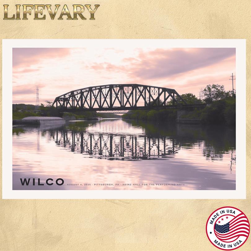 Wilco 6 August 2025 Pittsburgh, PA Heinz Hall Poster