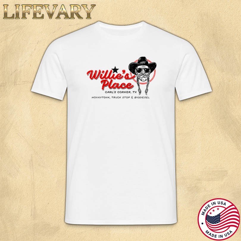 Willie Nelson Willie\'s Place Carl\'s Corner, TX Tour Shirt