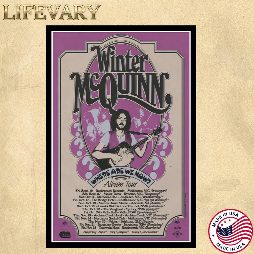 Winter McQuinn Where Are We Now Album Tour Poster