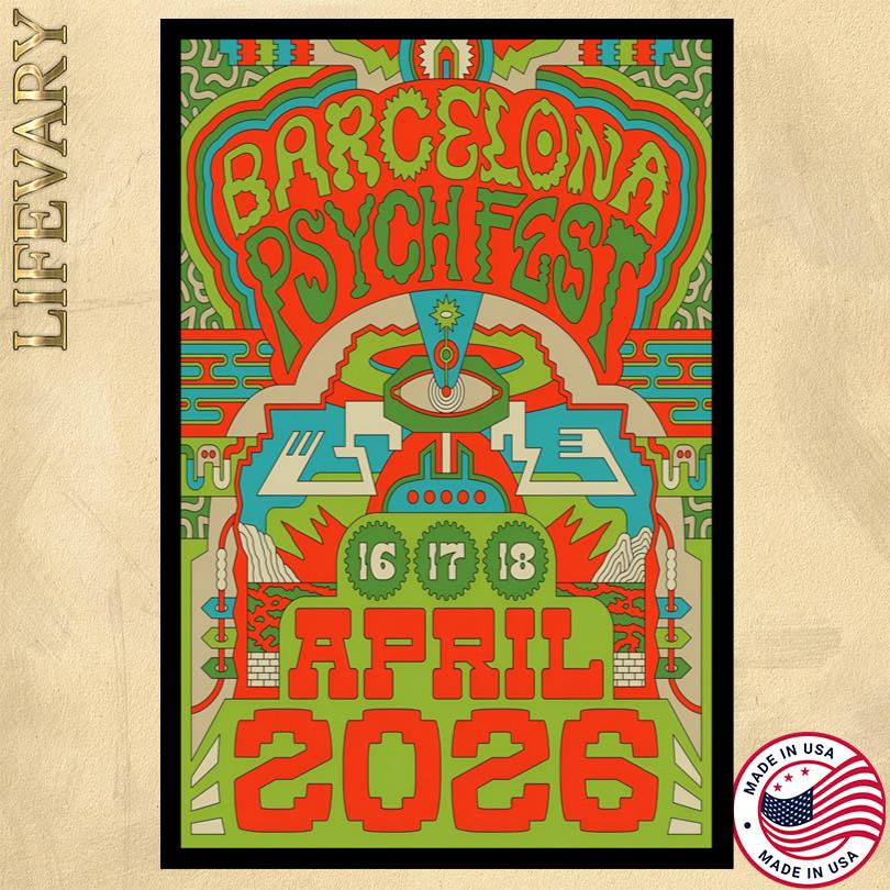 Barcelona Psych Fest 2026 tendrá lugar los próximos días 3, 4 y 5 de Abril Poster