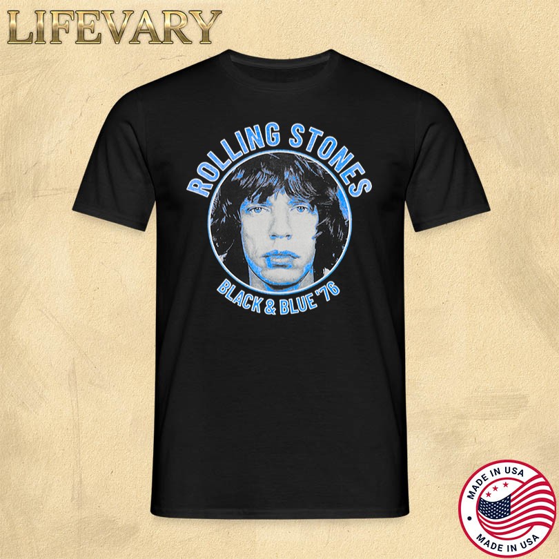 Black and Blue Mick Jagger Tee