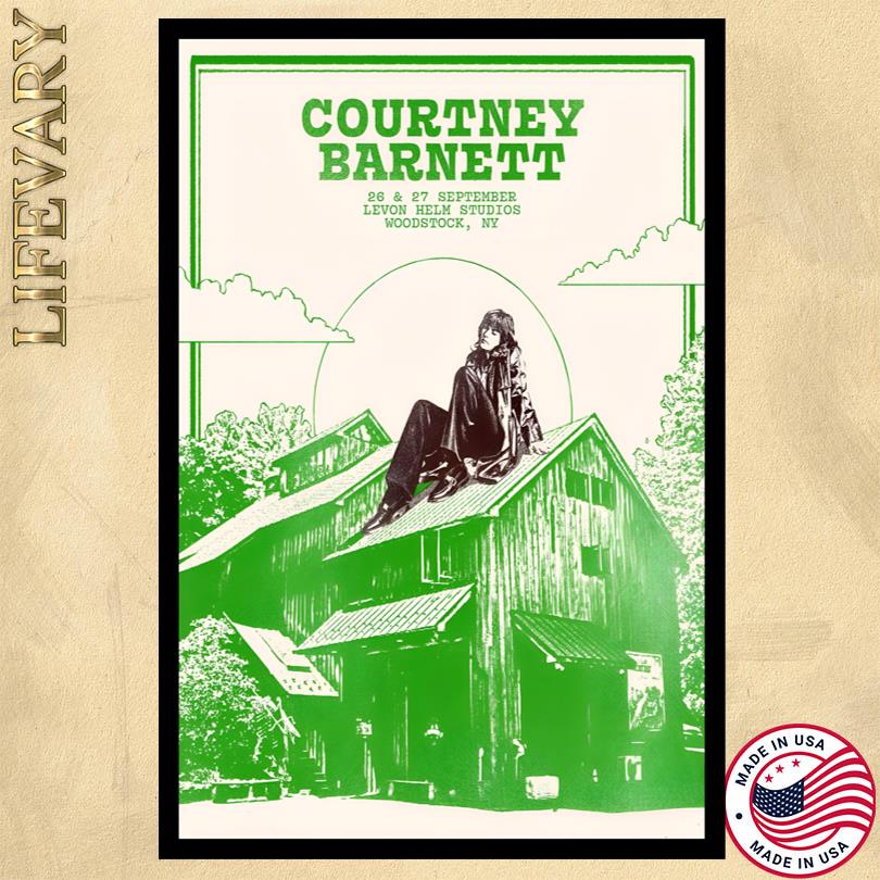 Courtney Barnett Woodstock Tour September 26-27 2025 Poster