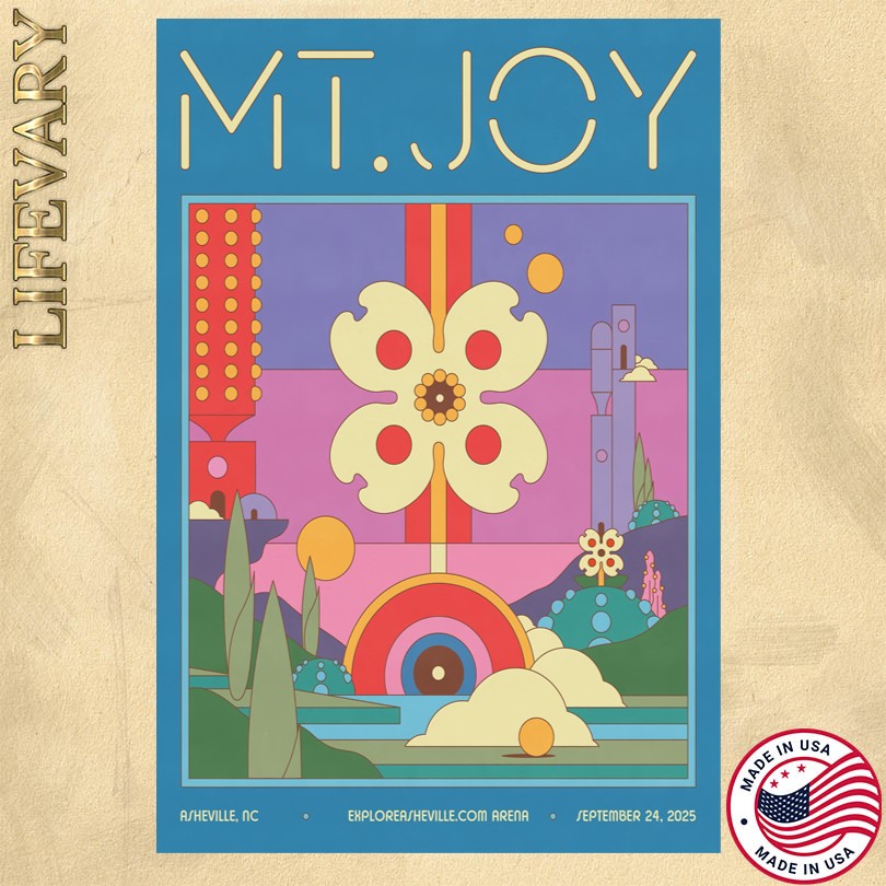 Mt. Joy Harrahs Cherokee Center Asheville NC September 24 2025 Poster