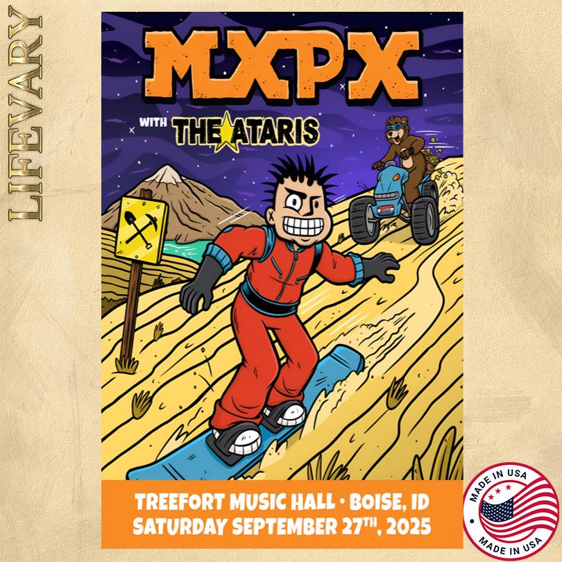 MXPX Boise Treefort Music Hall 09.27.2025 Poster