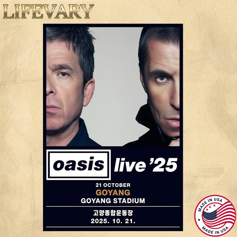 Oasis Oct 21 2025 Goyang Stadium Goyang Korea Tour Poster