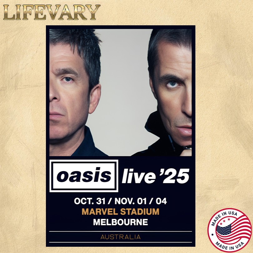 Oasis Oct 31-Nov 4 2025 Marvel Stadium Melbourne Aus Event Poster