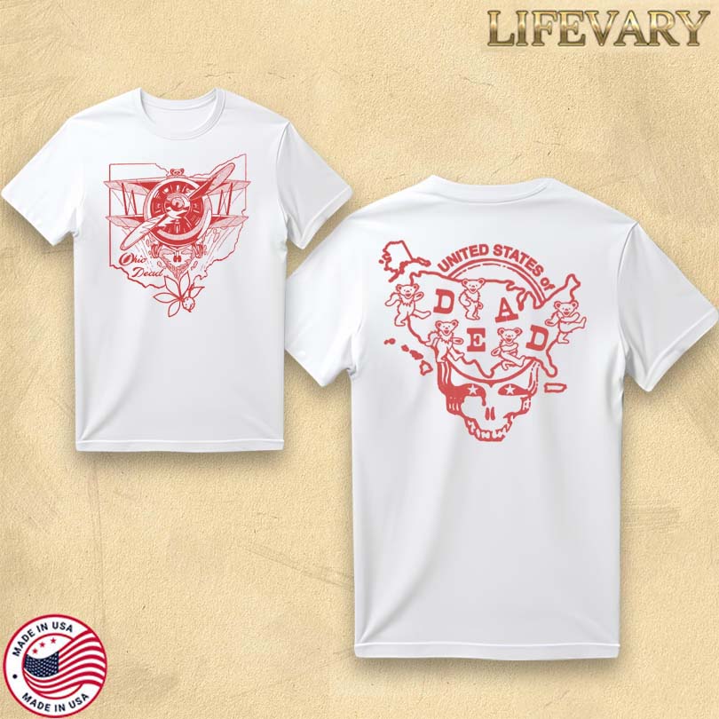 Official Grateful Dead Ohio United States of Dead T-Shirt