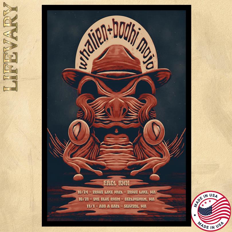 Official Whalien + Bodhi Mojo Tour 2025 Poster