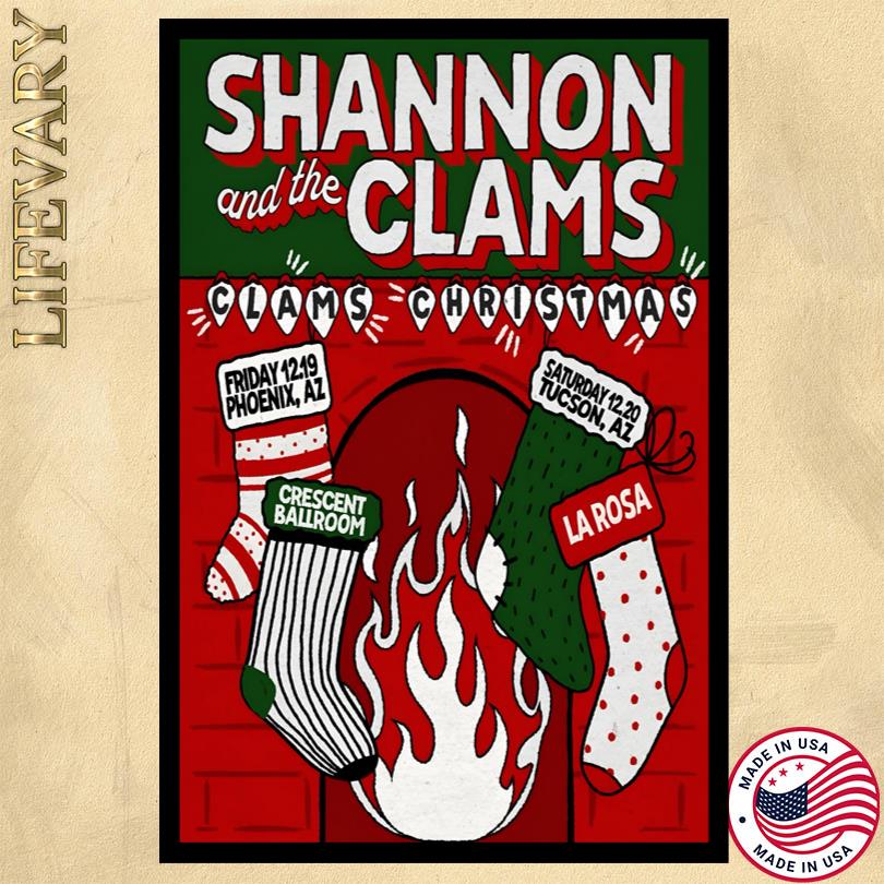 Shannon and the Clams Christmas 2025 Poster