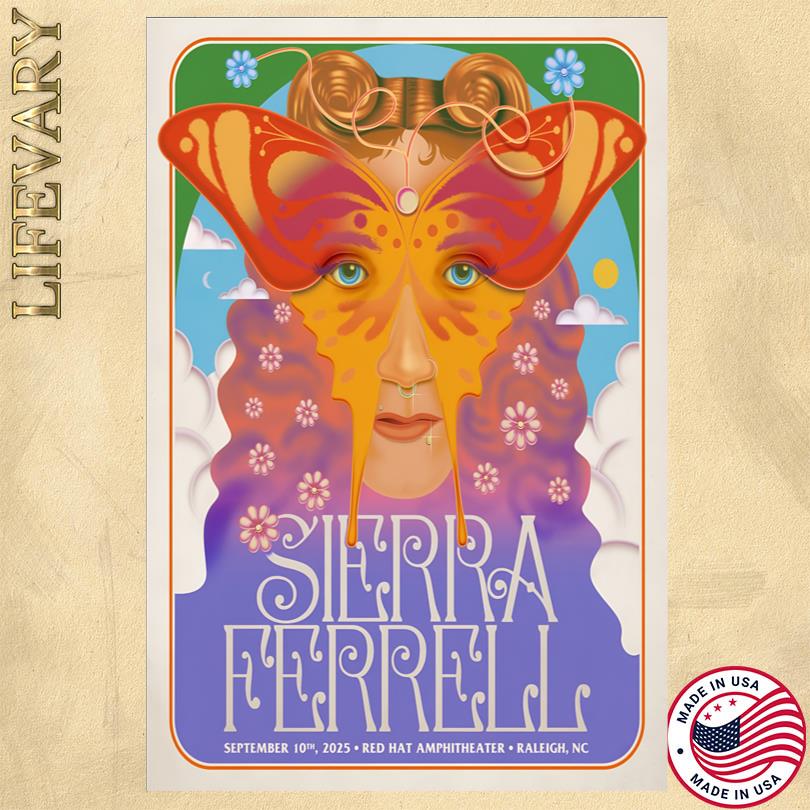 Sierra Ferrell Sep 10 2025 Red Hat Amphitheater Show Poster