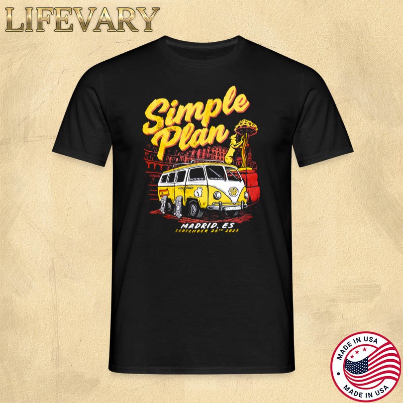 T-Shirt Simple Plan Palacio Vistalegre September 26 2025